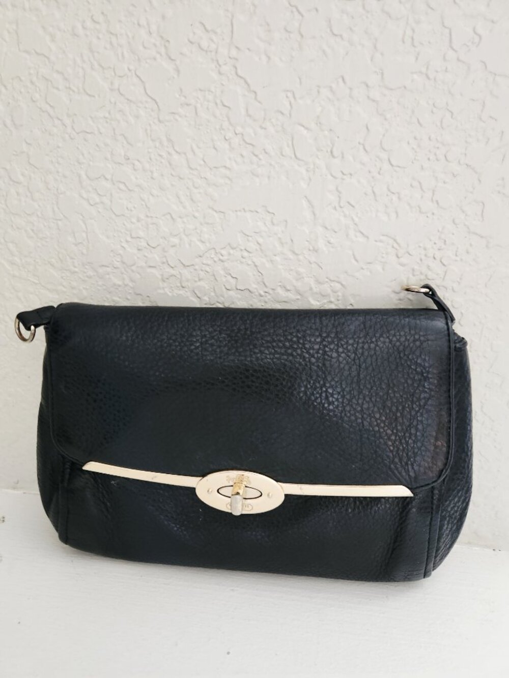 Coach Madison Black Leather Crossbody Bag Clutch
